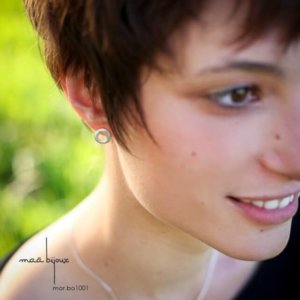 Boucles d'oreilles petits cercles en argent massif