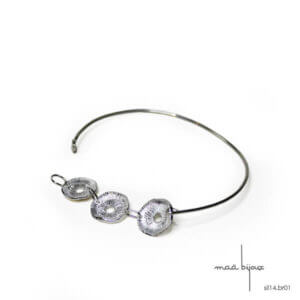 maä bijoux, bracelet en argent massif recyclé inspiré de la nature, fabriqué en france à la main,