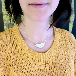 maä bijoux, collection deployée inspiré de la nature, aile d'oiseau, bijou écologique en argent recyclé