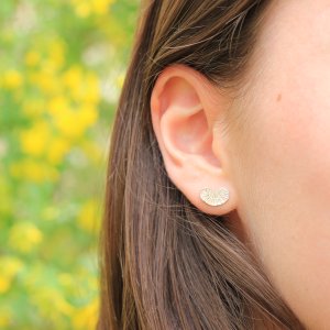 mini puces en argent massif recyclé , maa bijoux collection volute