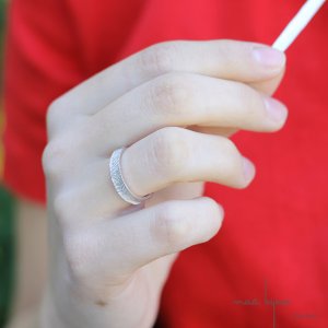 Alliance chevron en argent massif 925 recyclé, maä bijoux écologique