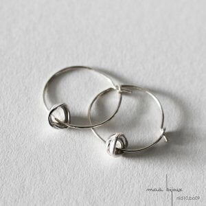 creole nid en argent massif recyclémaa bijoux