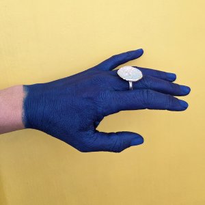 bague graine en argent massif 925 recyclé, reglable, maa bijoux